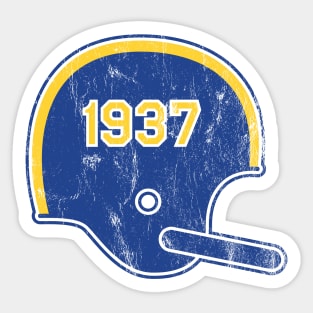 Los Angeles Rams Year Founded Vintage Helmet Sticker